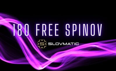 180 free spinov v Slovmatic