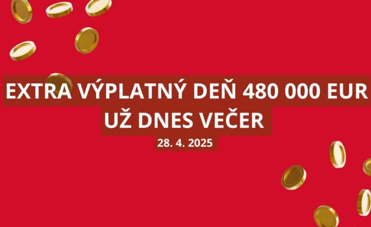 Žrebovanie Extra výplaty o 480 000 eur