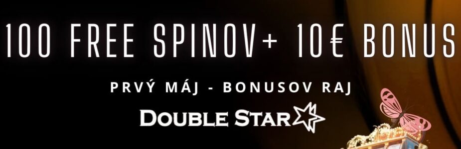 100 free spinov + 10 kredit v DoubleStar
