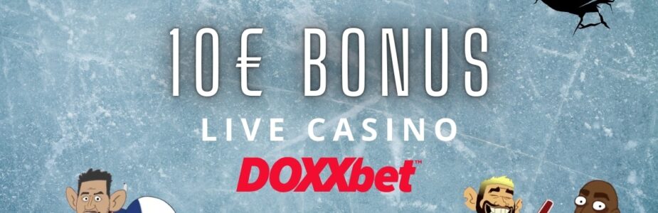 10€ bonus v Doxxbet live kasíne