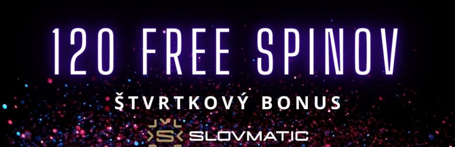 120 free spinov v Slovmatic