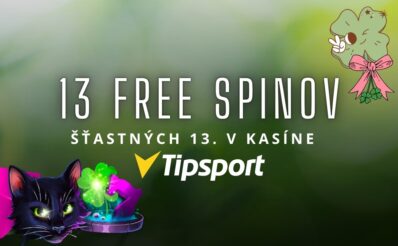 13 free spinov v Tipsport kasíne