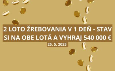 2 Loto žrebovania o 540 000 eur