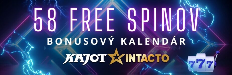 58 free spinov v KajotIntacto kasíne