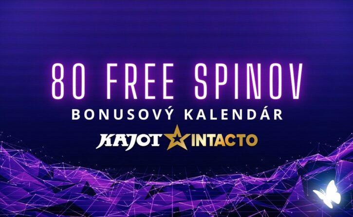 80 free spinov v KajotIntacto kasíne
