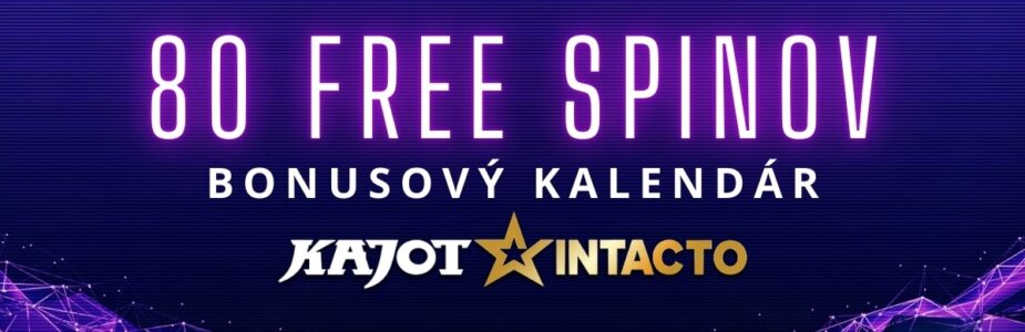 80 free spinov v KajotIntacto kasíne