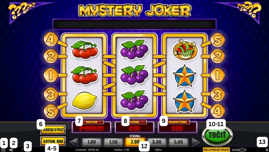 Ako hrať online automat Mystery Joker