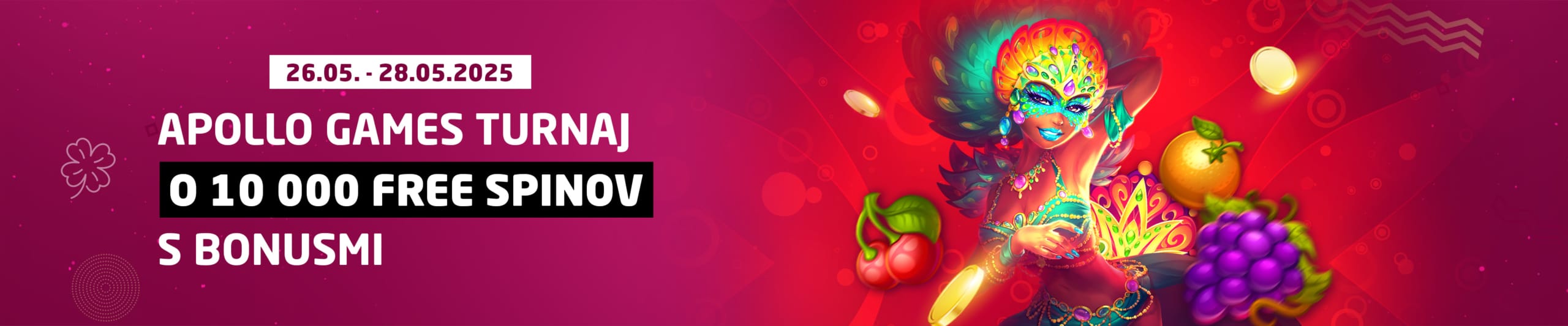 Apollo turnaj + denný bonus