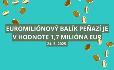 Euromiliónové osudie ponúka vyše 1,7 milióna eur