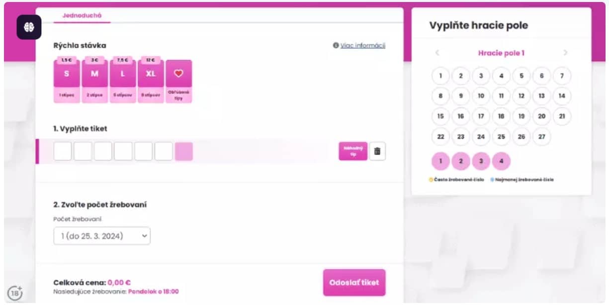 Online tip v Extra výplate