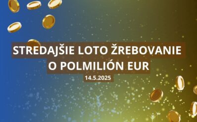 Stredajšie loto žrebovanie o pólmilión