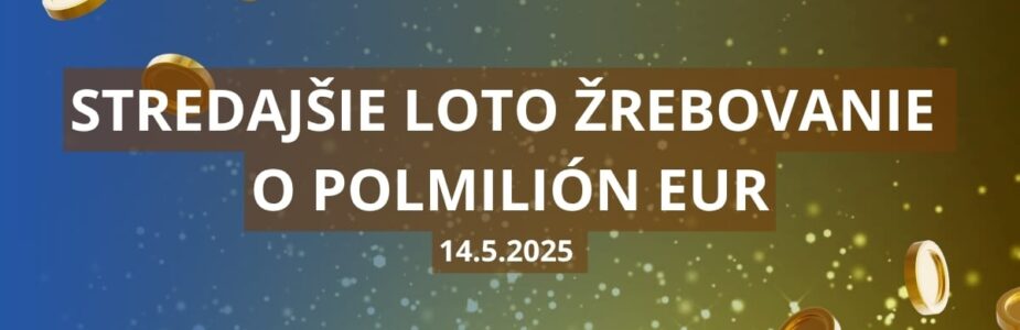 Stredajšie loto žrebovanie o pólmilión