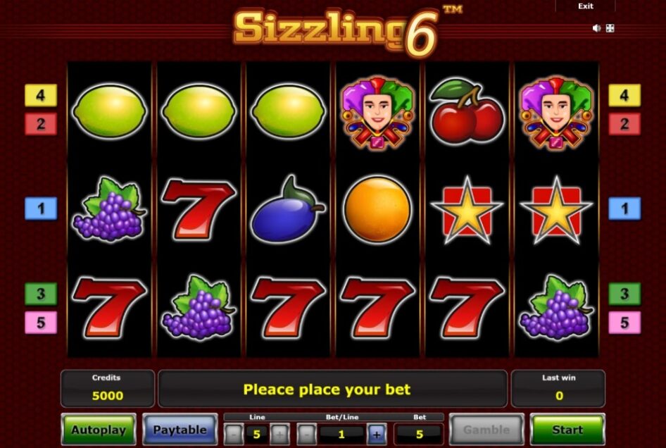 Sizzling 6 od Novomatic