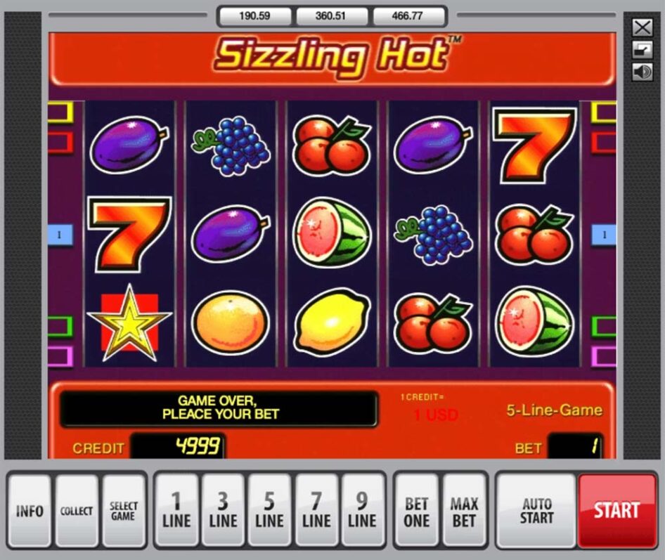 Sizzling Hot od Novomatic