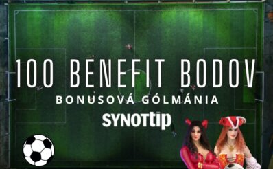 100 benefit bodov Synottip kasíne