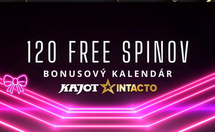 120 free spinov v KajotIntacto kasíne