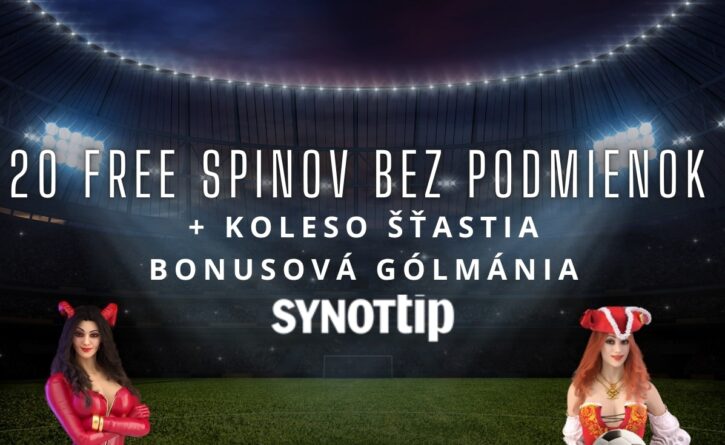 20 FS v Synottip kasíne - BEZ PODMIENOK