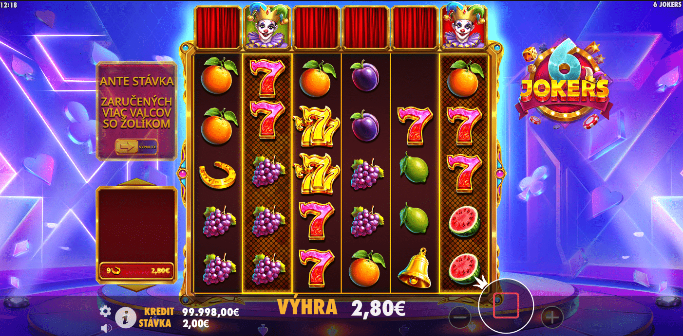 6 jokers automat