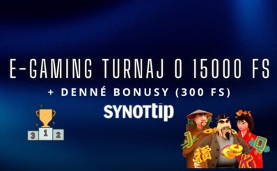 E-gaming turnaj + denny bonus v SynotTip kasíne