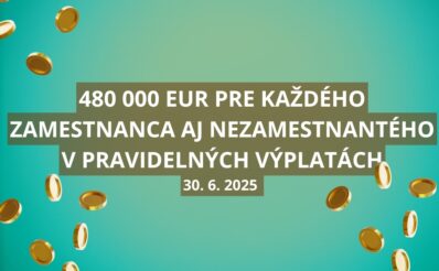 Extra výplata ponúka hlavnú výhru 480 000 eur