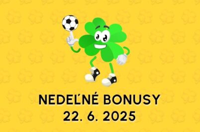 Free spiny a bonusy dnes NEDEĽA 22. 6. 2025 (740 FS)