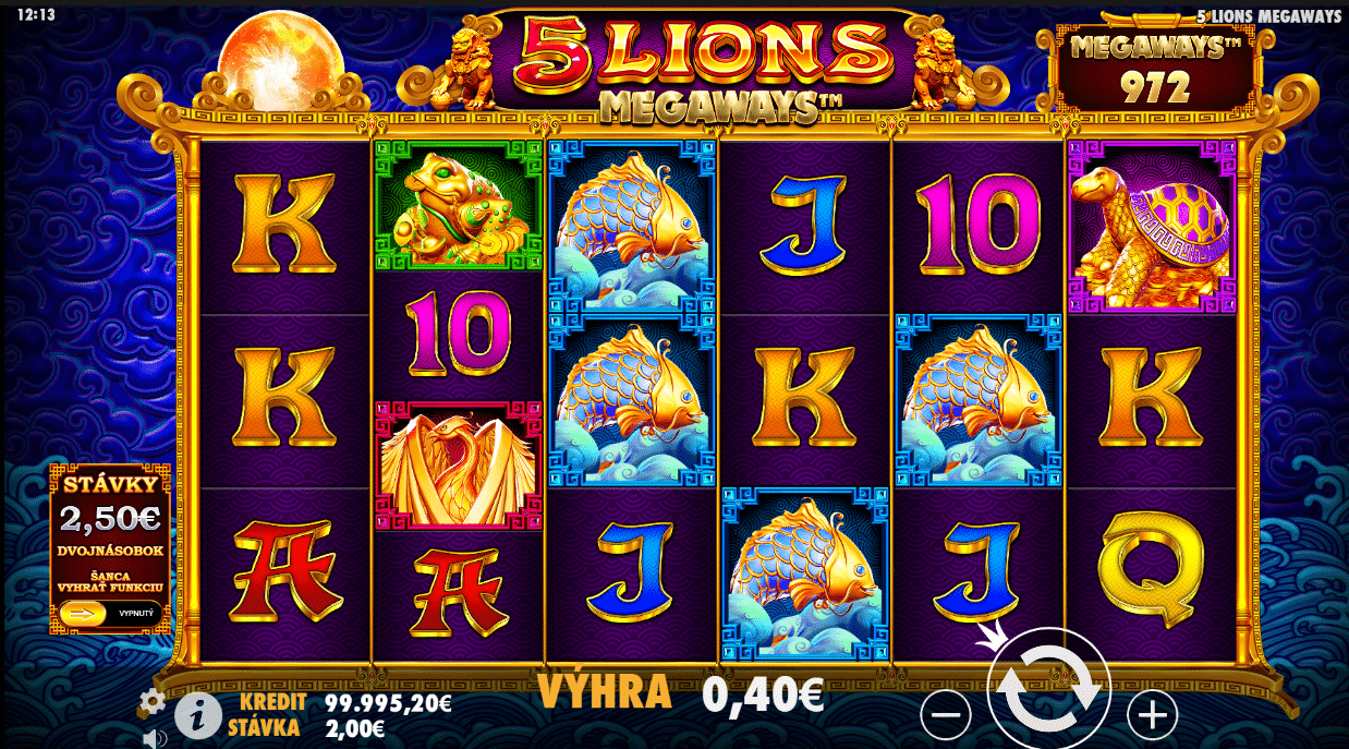5 Lions Megaways automat