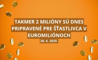 Takmer 2-miliónová sobotná výhra v Euromiliónoch
