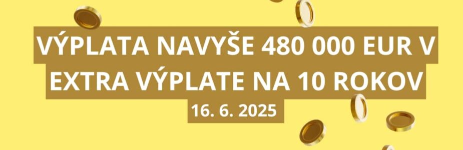 Výplata v Extra výplate v hodnote 480 000 eur