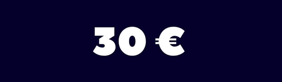30 € na eurá