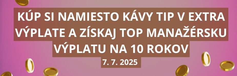 Hlavná výhra v Extra výplate 480 000 eur