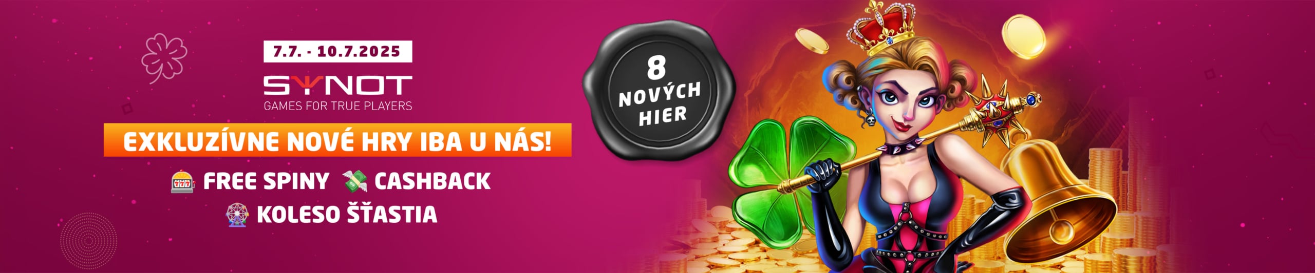 Synottip kasíno 4 dni plné bonusov