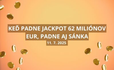 Piatkový Eurojackpot hostí so sumou 62 miliónov eur