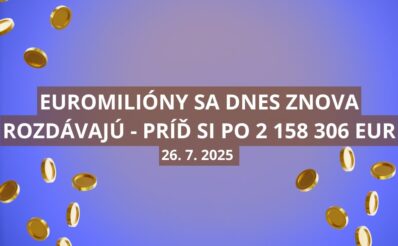 V Euromiliónovom osudí sa dnes ukrýva 2 158 306 eur