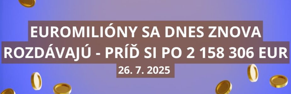 V Euromiliónovom osudí sa dnes ukrýva 2 158 306 eur