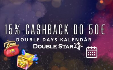 15% cashback v Double Days kalendár v DoubleStar kasíne