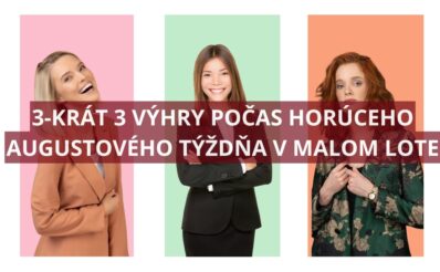 3-Krát 3 výhry jackpotov v malom Lote