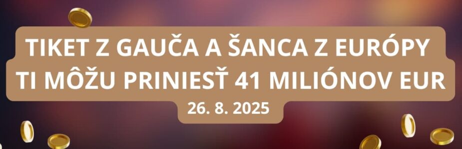 V Eurojackpote dnes môžeš vyhrať 41 miliónov eur