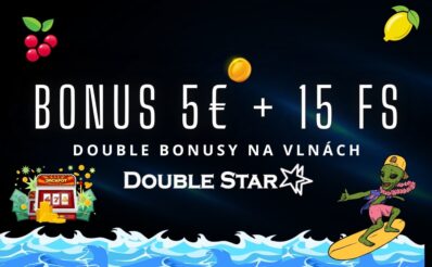 5€ + 15 FS v DoubleStar kasíne