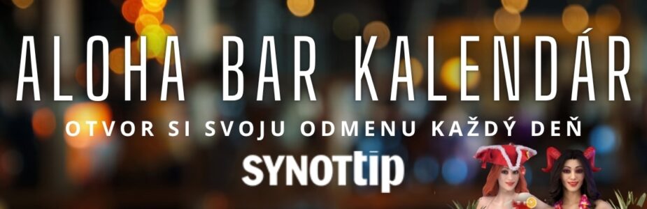 Aloha bar kalendár v Synottip kasíne