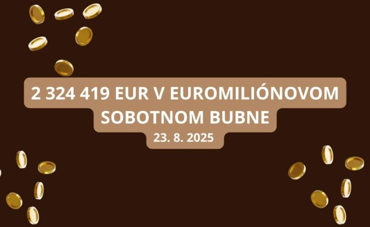 Euromilióny ponúkajú v sobotu vyše 2,3 miliónov eur