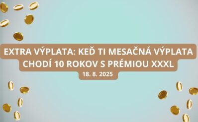 Extra výplata ponúka v pondelok top výhru 480 000 eur