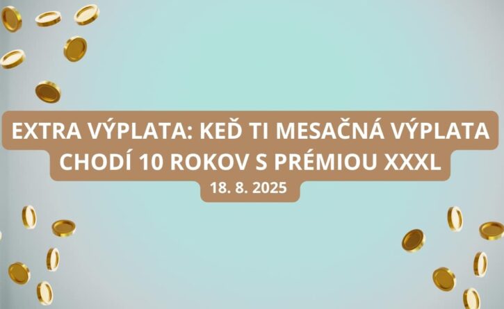 Extra výplata ponúka v pondelok top výhru 480 000 eur
