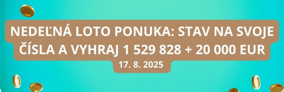 Loto nedeľná ponuka je horúca