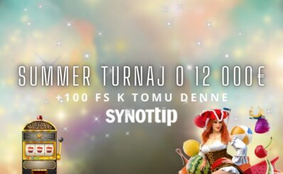 Summer turnaj + 100 FS k tomu v Synottip kasíne