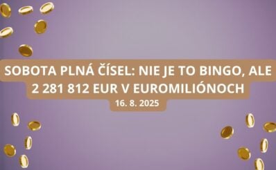 V sobotu je šanca vyhrať v Euromiliónoch vyše 2 milióny eur