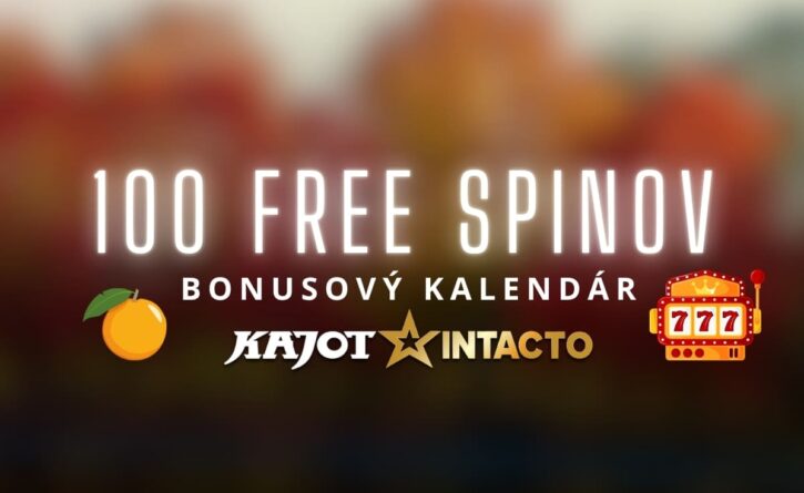 100 free spinov v KajotIntacto kasíne