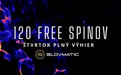 120 free spinov v Slovmatic kasíne