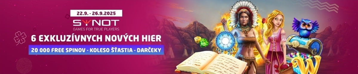 6 nových hier v Synottip kasíne