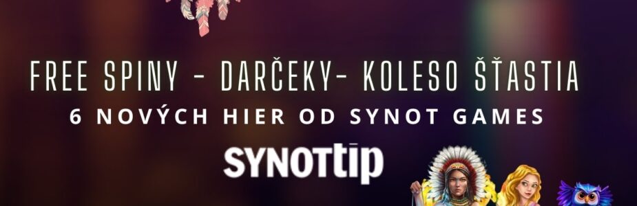 6 nových hier v Synottip kasíne
