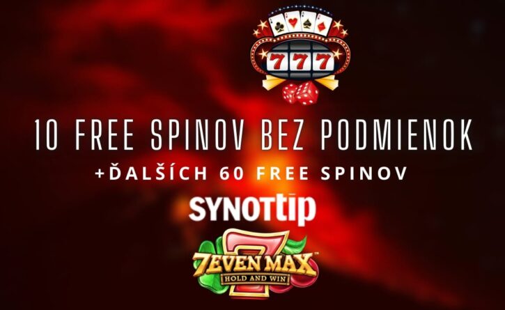 70 free spinov v Synottip kasíne